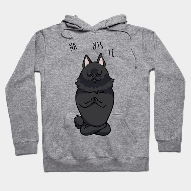 NAMASTE Schipperke Hoodie by huebucket